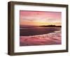 Embleton Bay at Sunrise, Low Tide, with Dunstanburgh Castle in Distance, Northumberland, England-Lee Frost-Framed Photographic Print