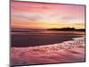 Embleton Bay at Sunrise, Low Tide, with Dunstanburgh Castle in Distance, Northumberland, England-Lee Frost-Mounted Photographic Print