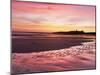 Embleton Bay at Sunrise, Low Tide, with Dunstanburgh Castle in Distance, Northumberland, England-Lee Frost-Mounted Photographic Print