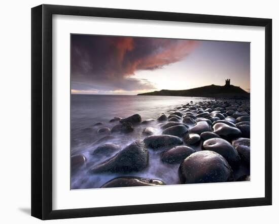 Embleton Bay, Dunstanburgh Castle, Northumberland, England, UK-Lee Frost-Framed Photographic Print