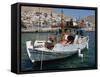 Emborio, Chalki, Dodecanese, Greek Islands, Greece, Europe-Harding Robert-Framed Stretched Canvas