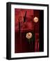 Embossed Flowers III-null-Framed Art Print