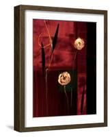 Embossed Flowers III-null-Framed Art Print