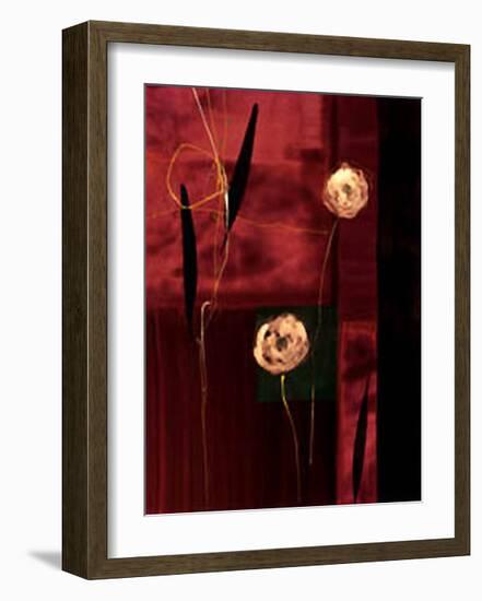 Embossed Flowers III-null-Framed Art Print