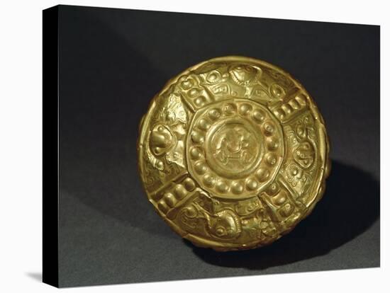 Embossed Gold Artifact from Manabi, 5th-15th Century A.D.-null-Stretched Canvas