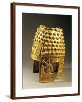 Embossed Gold Helmet from Poiana Prahova, Romania, Geto-Dacian Civilization, 5th Century BC-null-Framed Giclee Print