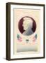 Embossed Lincoln Profile-null-Framed Art Print