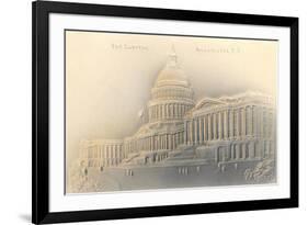 Embossed View of the Capitol-null-Framed Art Print