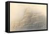 Embossed View of the Capitol-null-Framed Stretched Canvas