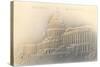 Embossed View of the Capitol-null-Stretched Canvas