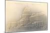 Embossed View of the Capitol-null-Mounted Art Print