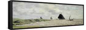 Embouchure de l'Escaut-Claude Monet-Framed Stretched Canvas