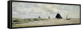 Embouchure de l'Escaut-Claude Monet-Framed Stretched Canvas