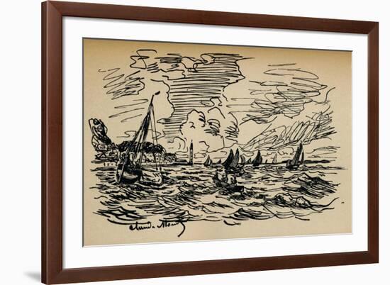 Embouchure De La Seine a Honfleur, C1865-Claude Monet-Framed Giclee Print