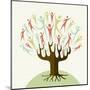 Embrace Diversity Tree-cienpies-Mounted Art Print
