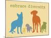 Embrace Diversity-Dog is Good-Mounted Art Print