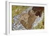 Embrace (Lovers II), 1917-Egon Schiele-Framed Giclee Print