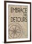 Embrace The Detours-Lauren Gibbons-Framed Art Print