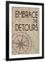 Embrace The Detours-Lauren Gibbons-Framed Art Print