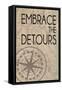 Embrace The Detours-Lauren Gibbons-Framed Stretched Canvas