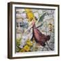 Embraced digital collage-Trygve Skogrand-Framed Giclee Print