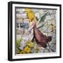 Embraced digital collage-Trygve Skogrand-Framed Giclee Print