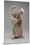 Embracing Couple (Terracotta with Pigments)-Mayan-Mounted Giclee Print