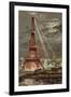 Embrasement de la Tour Eiffel pendant l'Exposition Universelle de 1889-Georges Garen-Framed Giclee Print