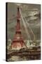 Embrasement de la Tour Eiffel pendant l'Exposition Universelle de 1889-Georges Garen-Stretched Canvas