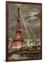 Embrasement de la Tour Eiffel pendant l'Exposition Universelle de 1889-Georges Garen-Framed Giclee Print