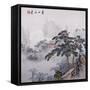 Embroidered and Painted Chinese Landscape 20th Century-null-Framed Stretched Canvas