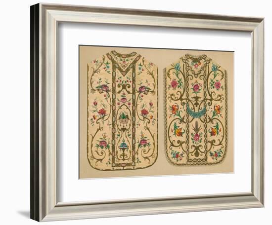 Embroidered Chasubles by Luigi & Ersilia Martini', 1893-Robert Dudley-Framed Giclee Print