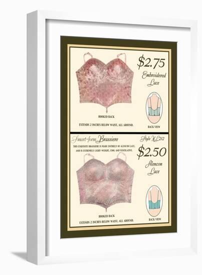 Embroidered Lace and Alencon Lace-null-Framed Art Print