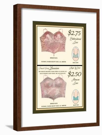 Embroidered Lace and Alencon Lace-null-Framed Art Print
