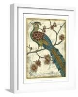 Embroidered Pheasant II-Chariklia Zarris-Framed Art Print