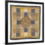 Embroidered Silk, with Dragon Centre-Oriental School -Framed Premium Giclee Print