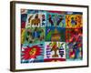 Embroidered Textile, Santiago Atitlan, Lake Atitlan, Guatemala, Central America-Sergio Pitamitz-Framed Photographic Print