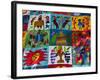 Embroidered Textile, Santiago Atitlan, Lake Atitlan, Guatemala, Central America-Sergio Pitamitz-Framed Photographic Print