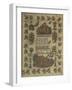 Embroidered with Cross-Stitch on Linen Depicting a Prayer to Christ-null-Framed Giclee Print