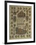 Embroidered with Cross-Stitch on Linen Depicting a Prayer to Christ-null-Framed Giclee Print