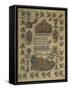 Embroidered with Cross-Stitch on Linen Depicting a Prayer to Christ-null-Framed Stretched Canvas