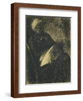 Embroiderer, 1882-Georges Seurat-Framed Giclee Print