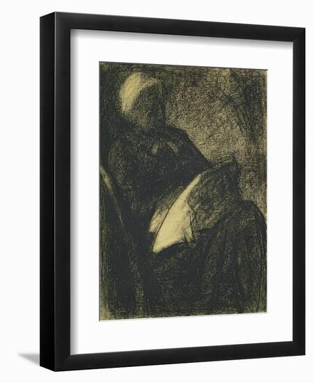 Embroiderer, 1882-Georges Seurat-Framed Giclee Print