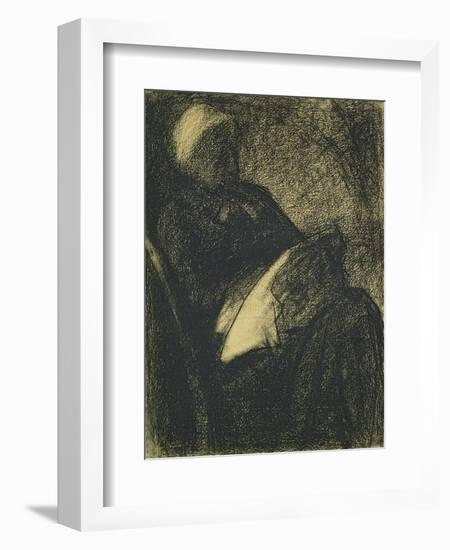 Embroiderer, 1882-Georges Seurat-Framed Giclee Print