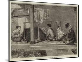 Embroidering Sarangs in Sumatra-Felix Regamey-Mounted Giclee Print