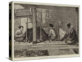 Embroidering Sarangs in Sumatra-Felix Regamey-Stretched Canvas