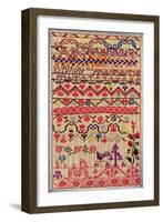 Embroidery Sampler-Mexican School-Framed Giclee Print