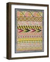 Embroidery Sampler-Mexican School-Framed Giclee Print