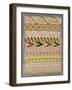 Embroidery Sampler-Mexican School-Framed Giclee Print