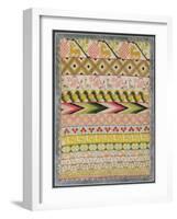 Embroidery Sampler-Mexican School-Framed Giclee Print